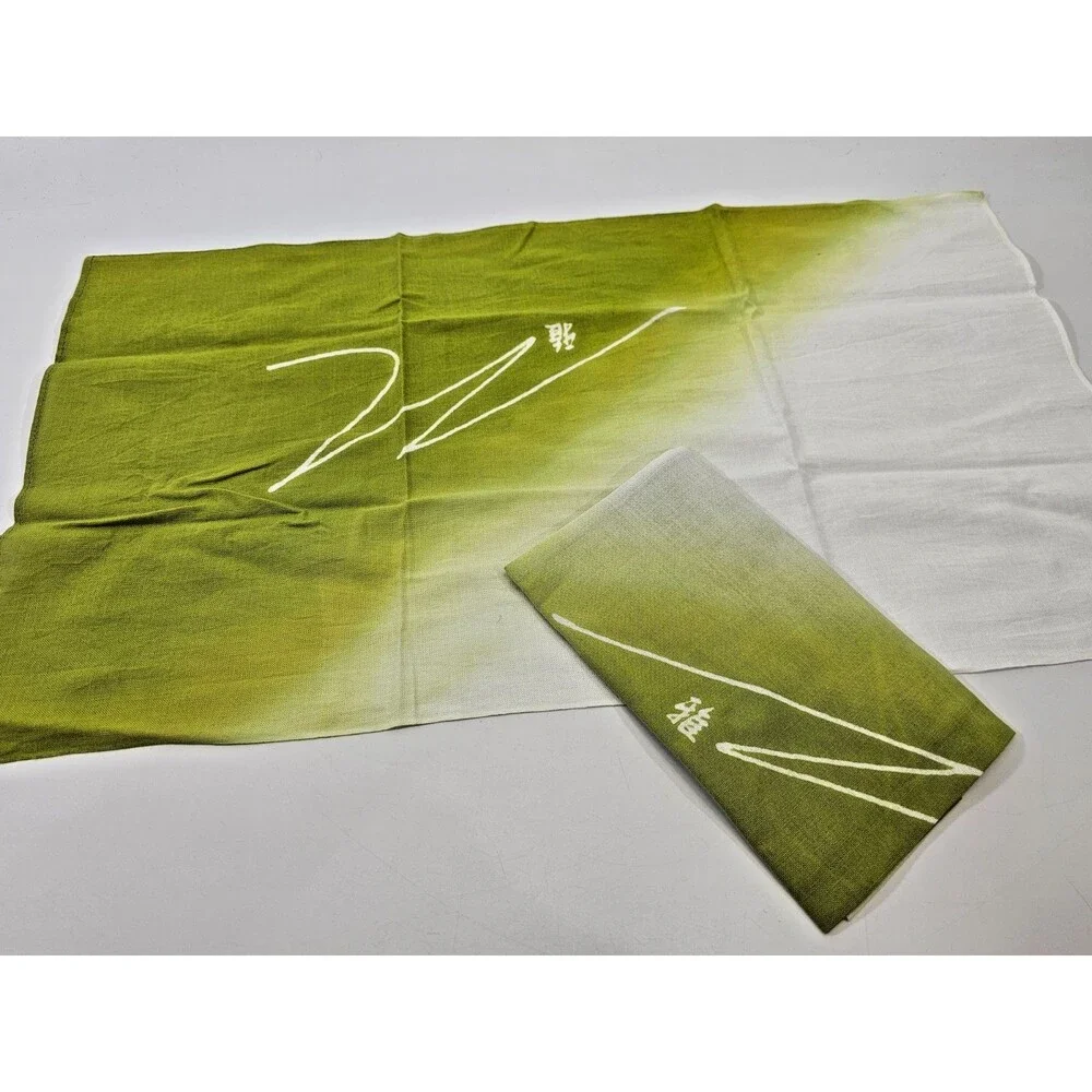 LOT OF 2 Japanese Tenugui‎ Traditional Hand Towel Think Lightweight Cotton EUC